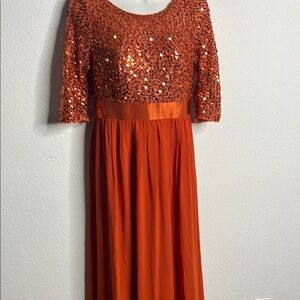 Ever Pretty Orange Cocktail Dress for Weddings